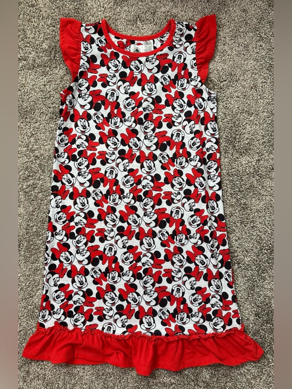 Disney Girls Minnie Mouse Long Nightgown NWOT Size 11/12